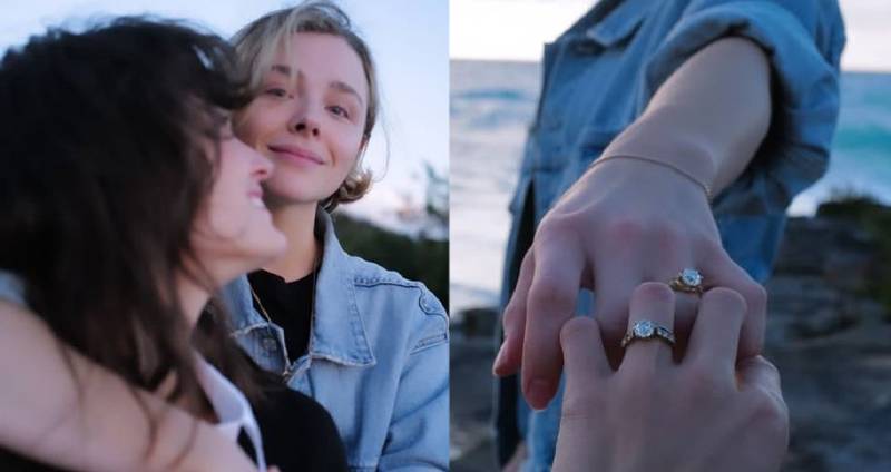 Chloë Grace Moretz Classic Round-Cut Solitaire Engagement Ring: A Nod to Timeless Romance