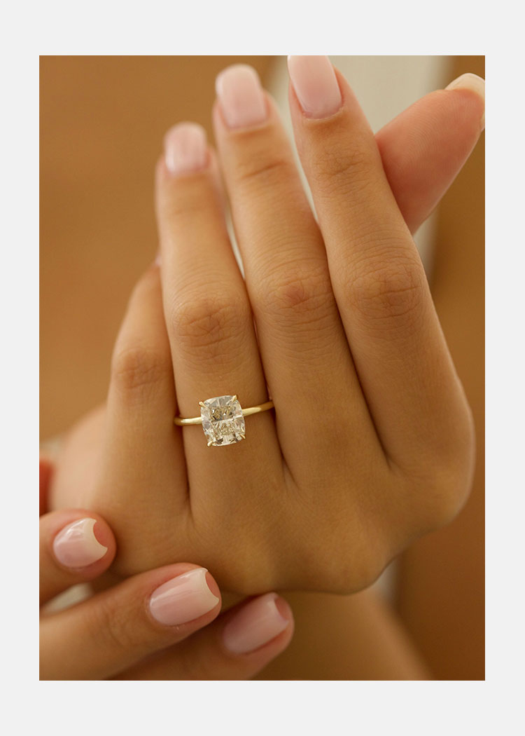 The Timeless Elegance of cushion cut engagement rings