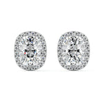 Halo Diamond Stud Earrings
