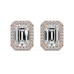 Halo Diamond Stud Earrings