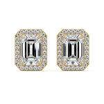 Halo Diamond Stud Earrings