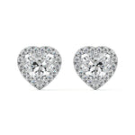 Halo Diamond Stud Earrings