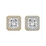 Halo Diamond Stud Earrings