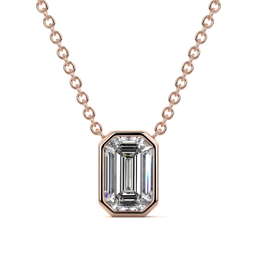 Bezel Diamond Pendant