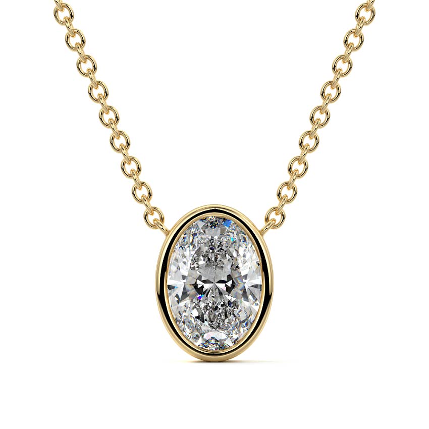 Bezel Diamond Pendant