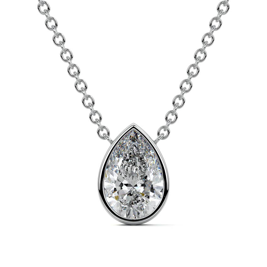 Bezel Diamond Pendant