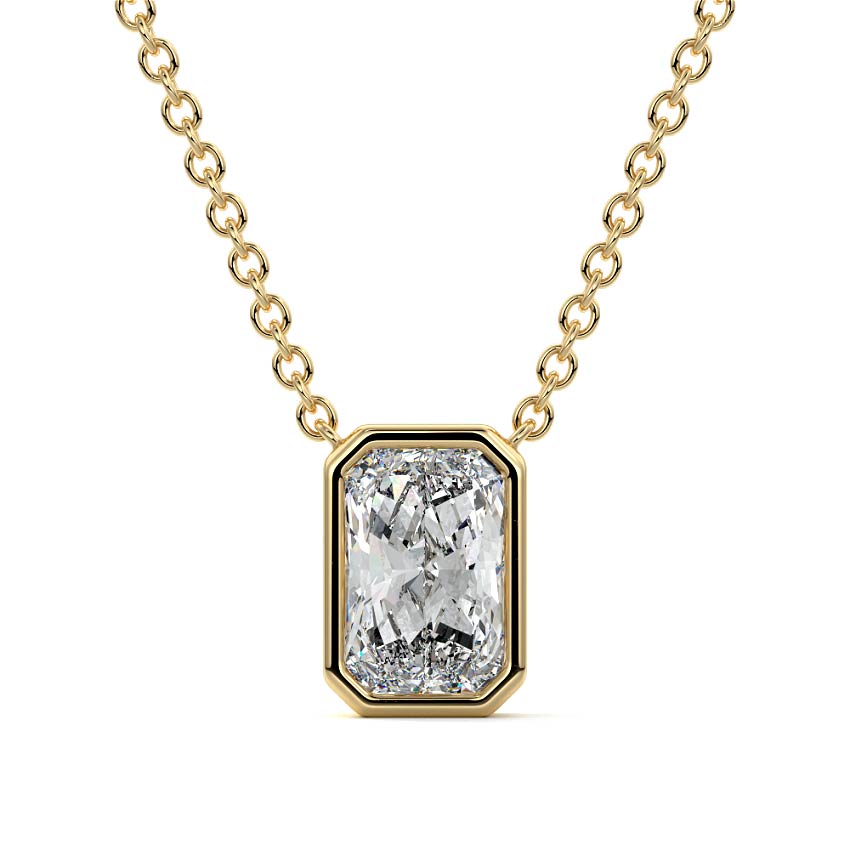 Bezel Diamond Pendant
