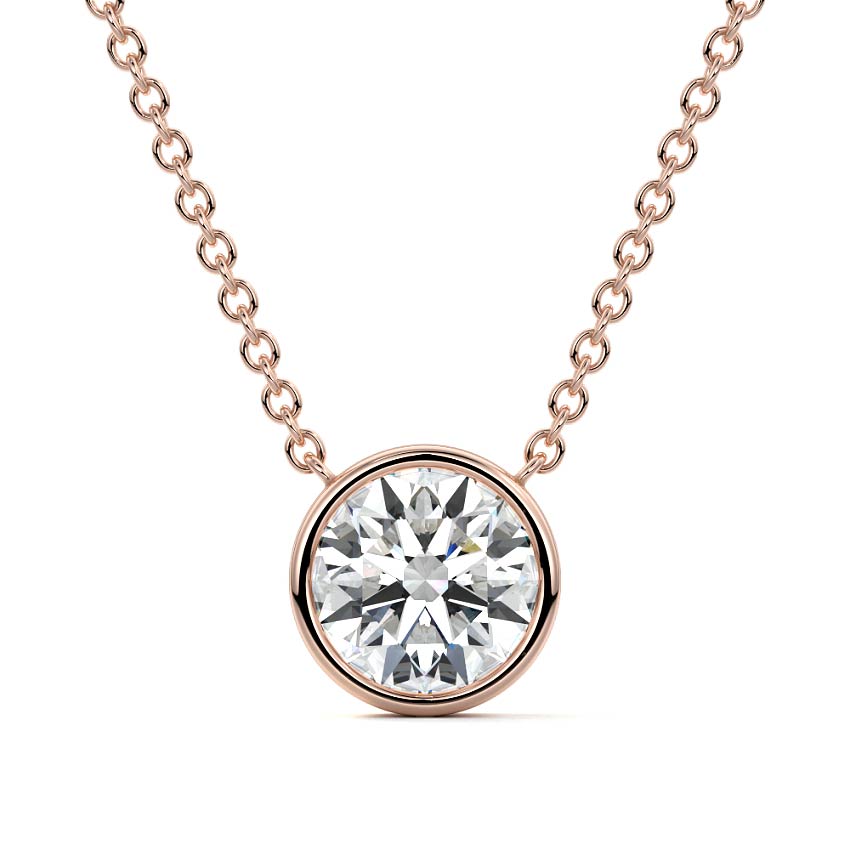 Bezel Diamond Pendant