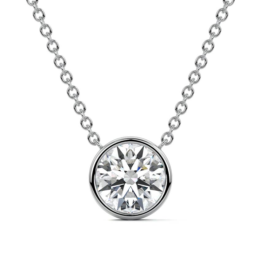 Bezel Diamond Pendant