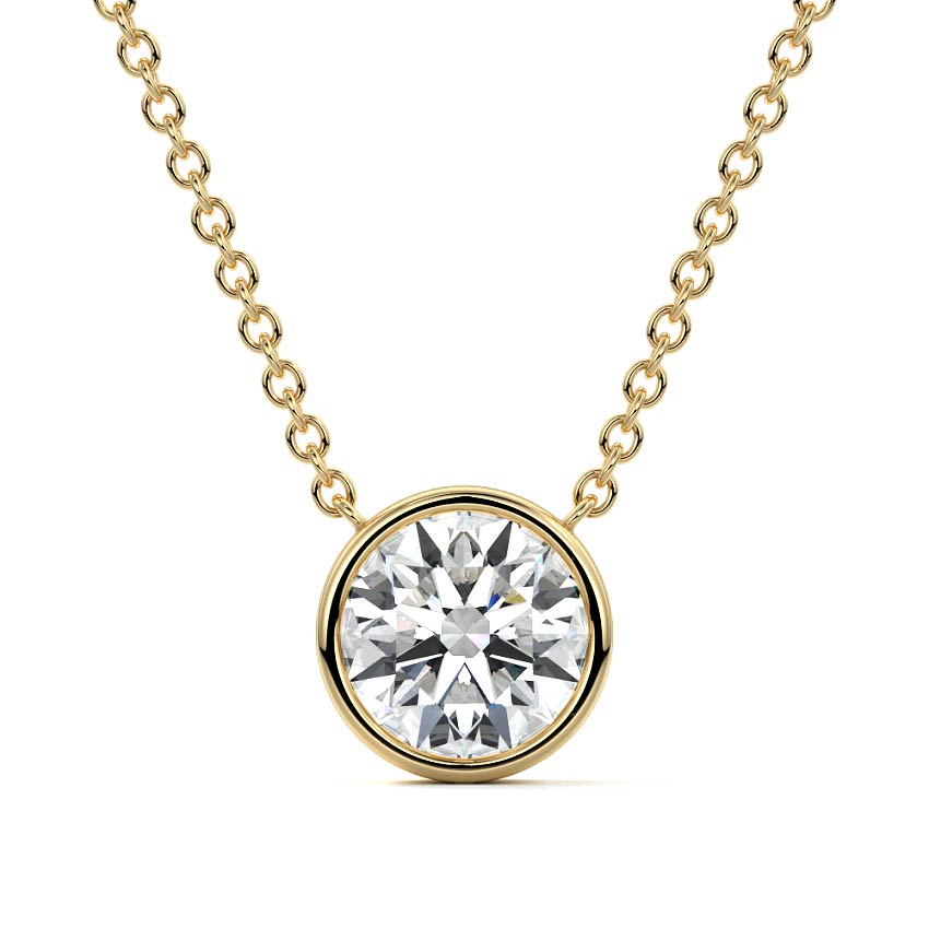 Bezel Diamond Pendant