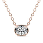 East West Bezel Diamond Pendant