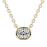 East West Bezel Diamond Pendant