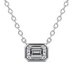 East West Bezel Diamond Pendant