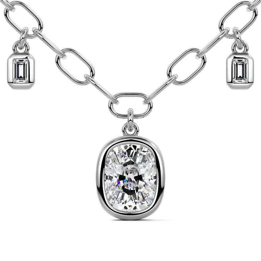 Drop Bezel Necklace