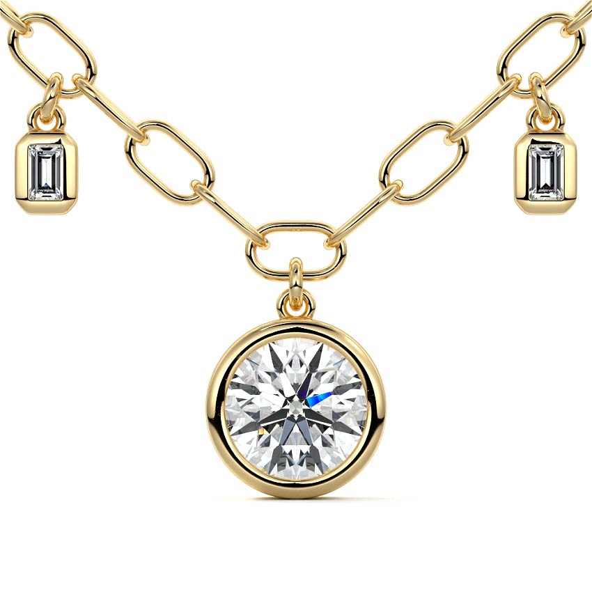 Drop Bezel Necklace