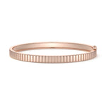 Ridged Gold Bracelet
