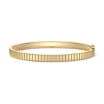 Ridged Bangle Bracelet