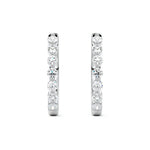Round Brilliance Hoop Earrings