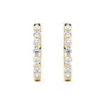 Round Brilliance Hoop Earrings