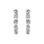 Baguette Prism Hoop Earrings