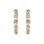 Baguette Prism Hoop Earrings