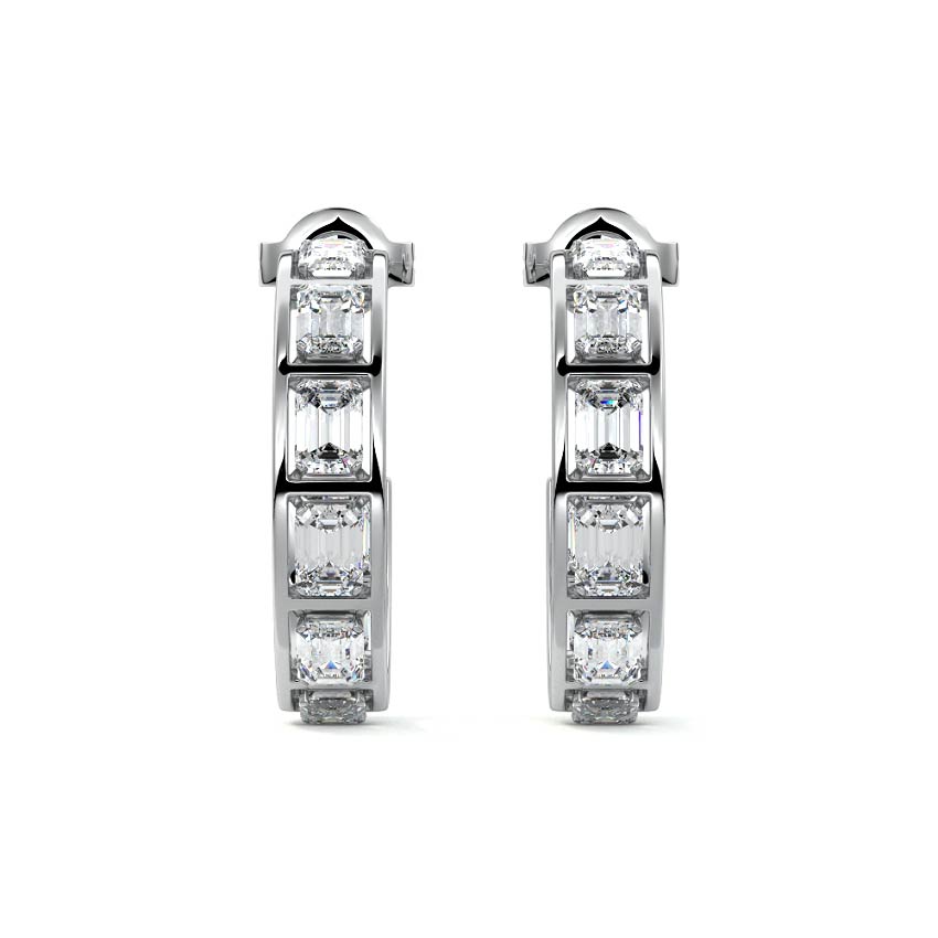 Emerald Eternity Diamond Earrings