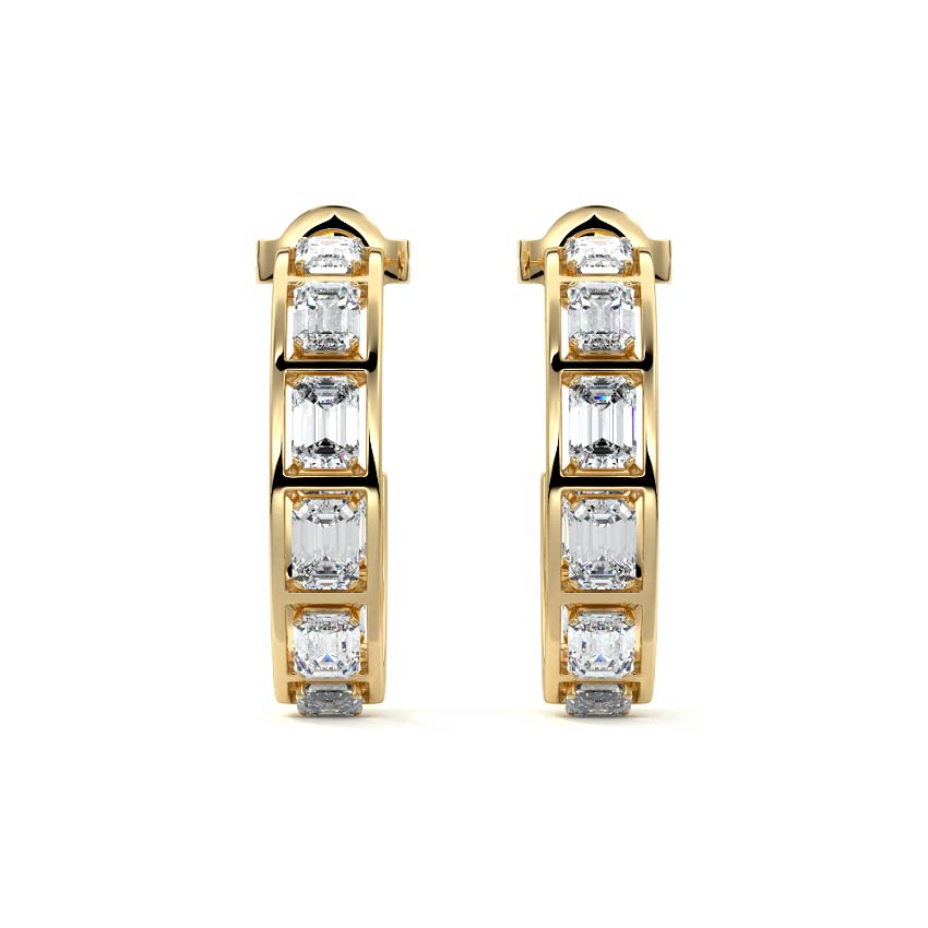 Emerald Eternity Diamond Earrings