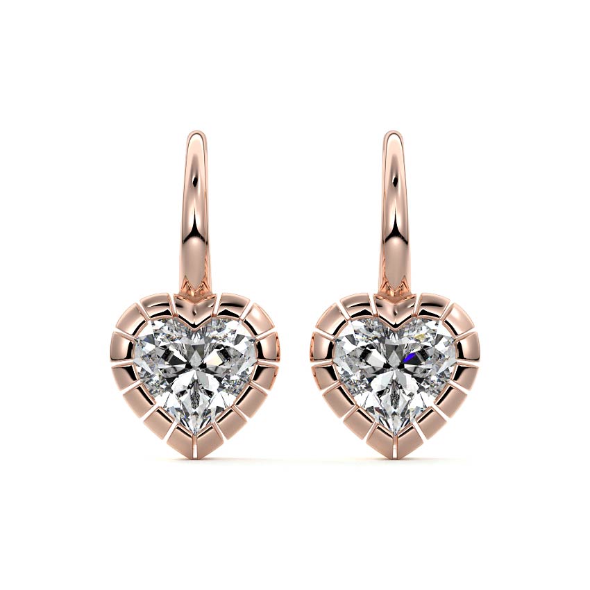 Heart Drop Earrings