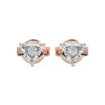 Trillion Diamond Stud Earrings