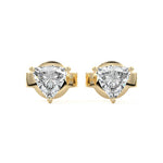 Trillion Diamond Stud Earrings