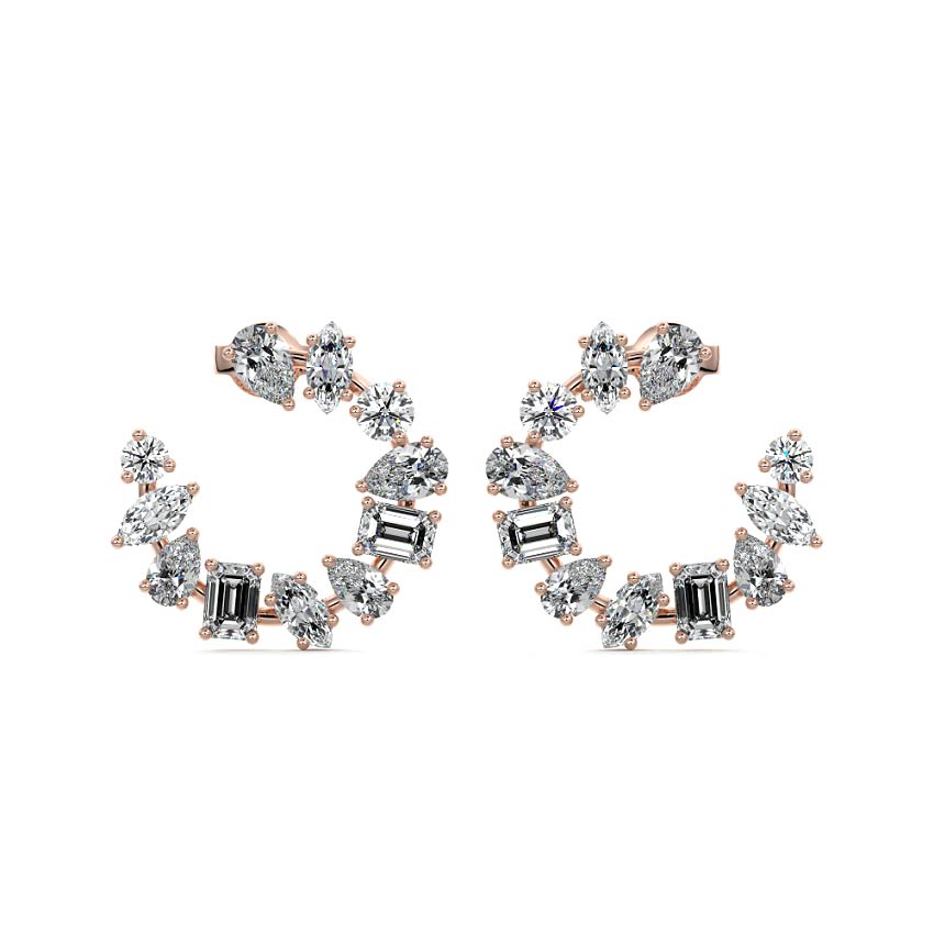 Multi Shape Diamond Hoops