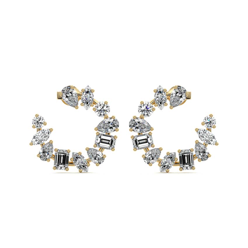 Multi Shape Diamond Hoops