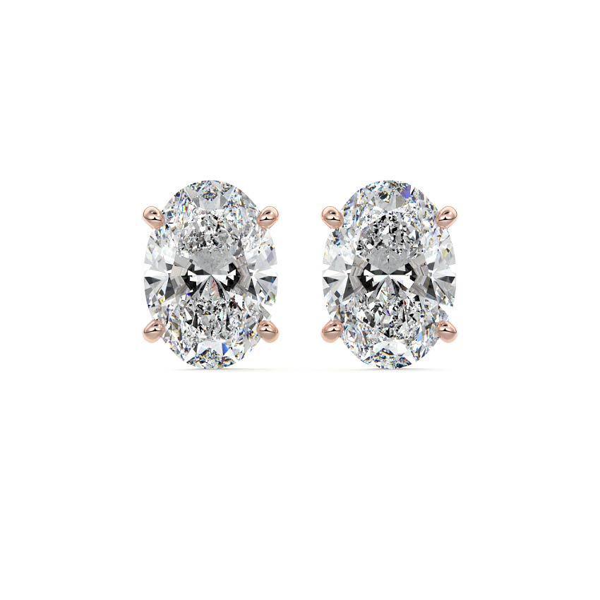 Martini Diamond Stud Earrings