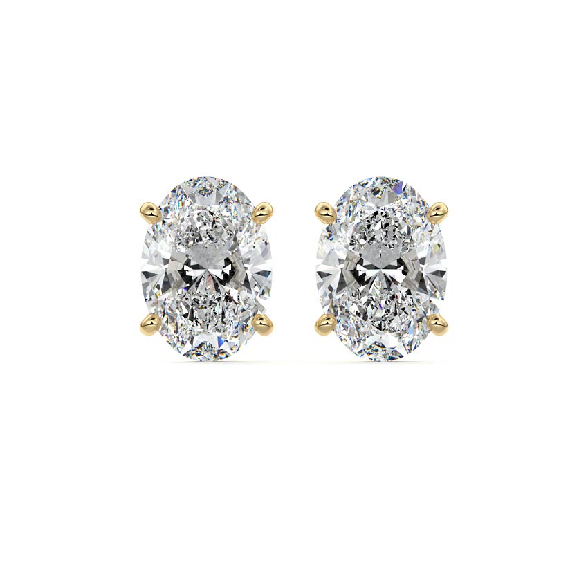 Martini Diamond Stud Earrings