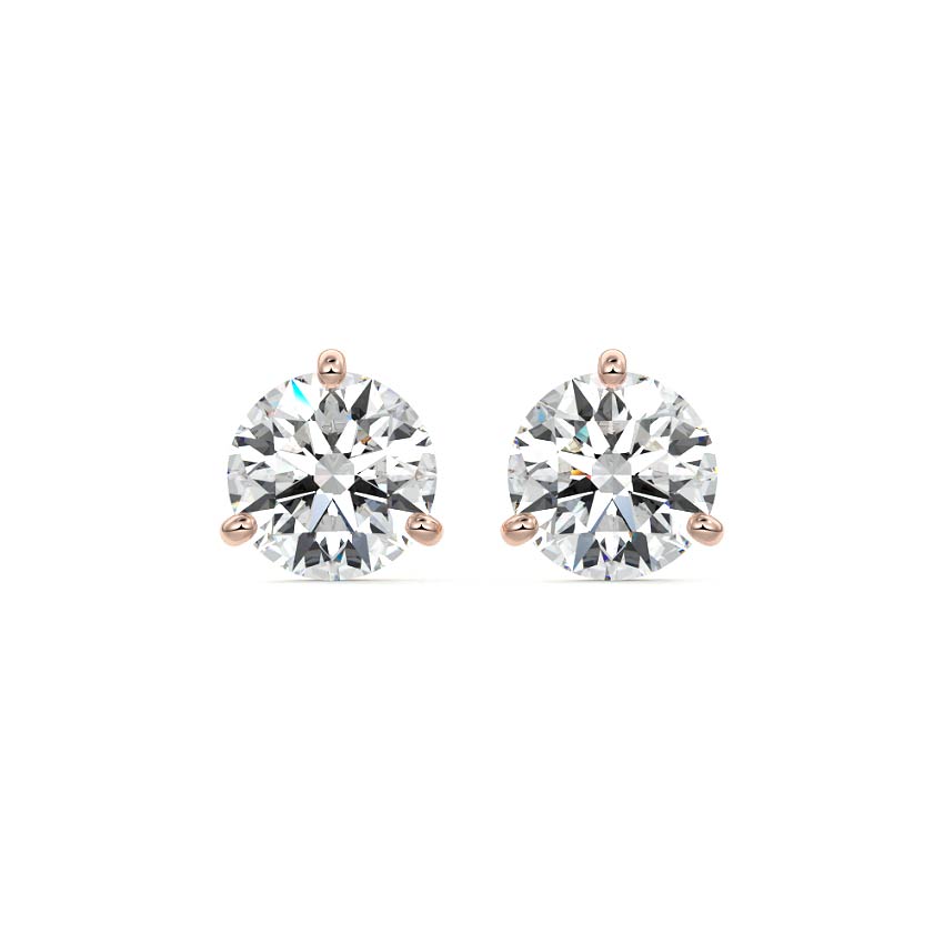 Martini Diamond Stud Earrings