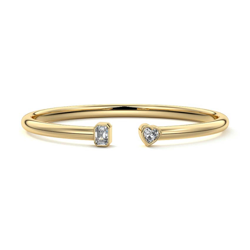 Two Stone Diamond Bangle