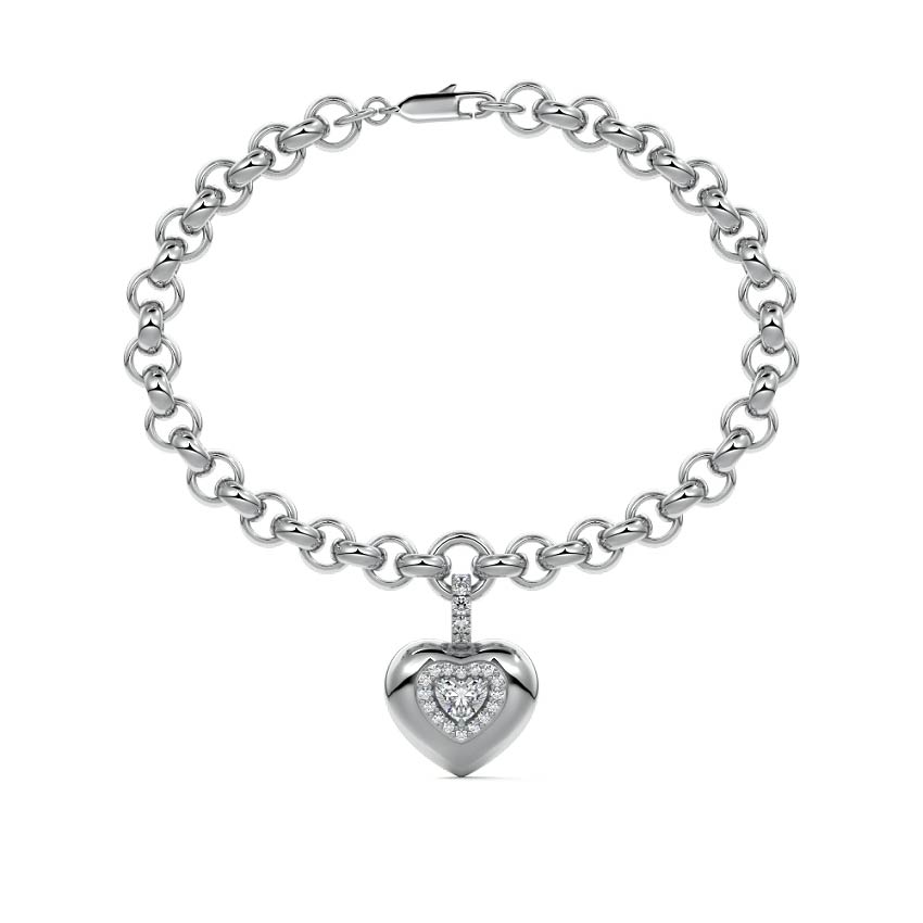 Diamond Heart Bracelet