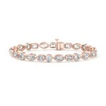 Multi Shape Bezel Tennis Bracelet