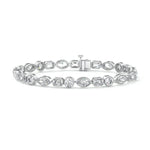 Multi Shape Bezel Tennis Bracelet