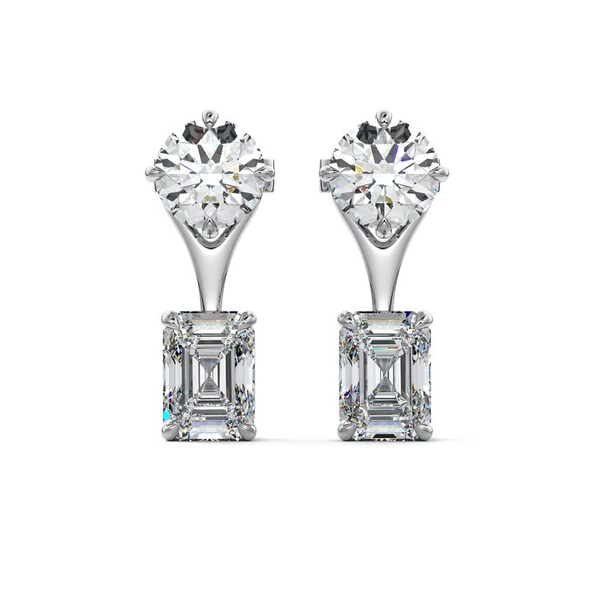 Solitaire Stud and Ear Jacket