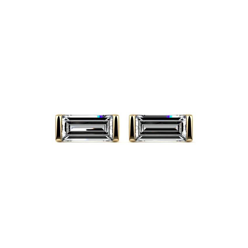 Baguette Diamond Studs