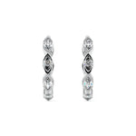 Marquise Bezel Hoops