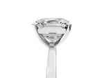 Asscher Cut Diamond Solitaire Engagement Ring in White gold with Prong Setting_23