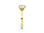 Asscher Cut Diamond Solitaire Engagement Ring in Yellow gold with Prong Setting_20