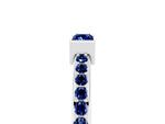 Baguette Blue Sapphire Pavé Band in White gold with Bar Setting_5