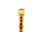 Baguette Citrine Pavé Band in Yellow gold with Bar Setting_5