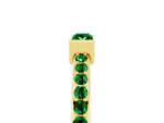 Baguette Emerald Pavé Band in Yellow gold with Bar Setting_5