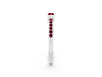 Baguette Garnet Pavé Band in Silver with Bar Setting_2