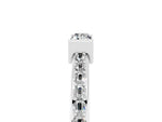 Baguette Moissanite Pavé Band in White gold with Bar Setting_5