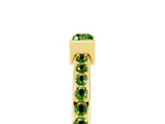 Baguette Peridot Pavé Band in Yellow gold with Bar Setting_5
